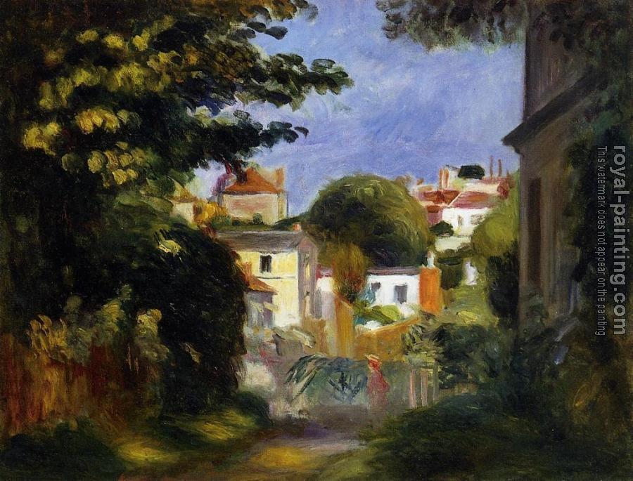 Pierre Auguste Renoir : House and Figure among the Trees